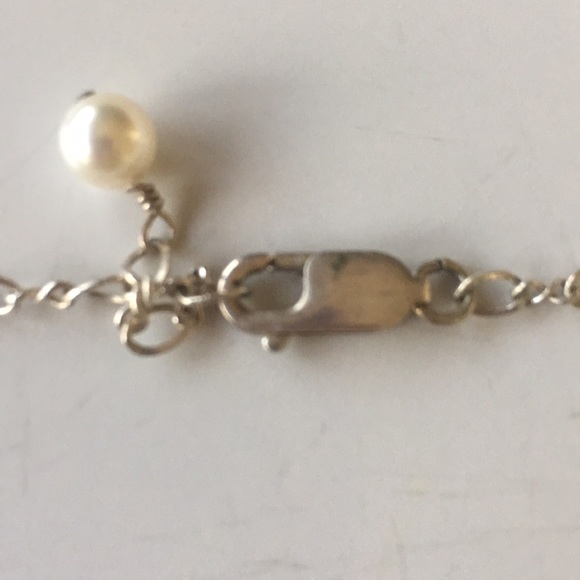 Vintage Swarovski Pearls Sterling necklace. S20”. - Picture 7 of 8